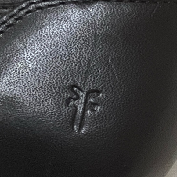 Frye Molly black leather side zip riding boot. One inch heel. - Picture 10 of 15